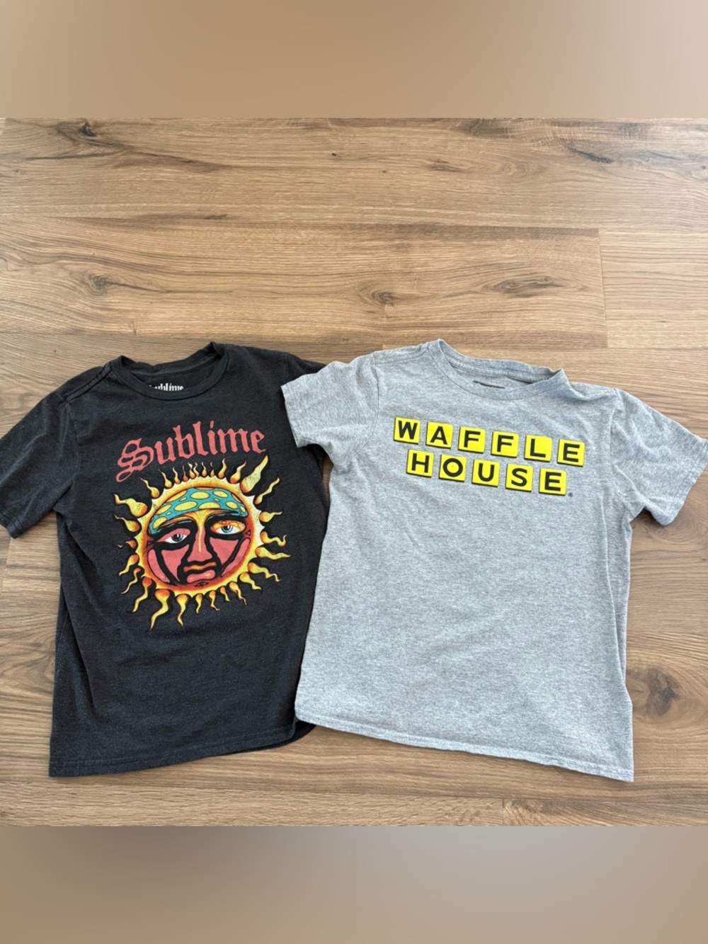 Sublime Band & Waffle House Lot of Boys Short Sleeve T Shirts Size 8